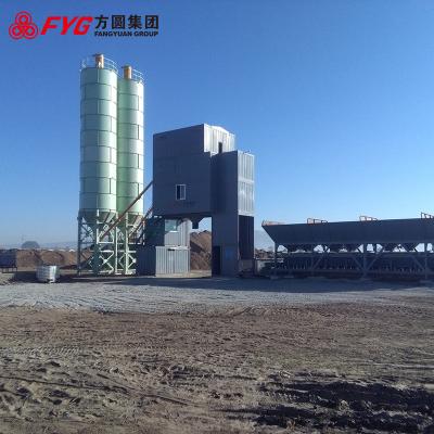 中国 Small Ready Mix Mini Cement Concrete Batching Mixing Batcher Plant Manufacturer 販売のため