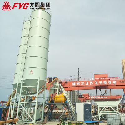 中国 self loading Cement Concrete Mixing Plant ready station stationary type 販売のため