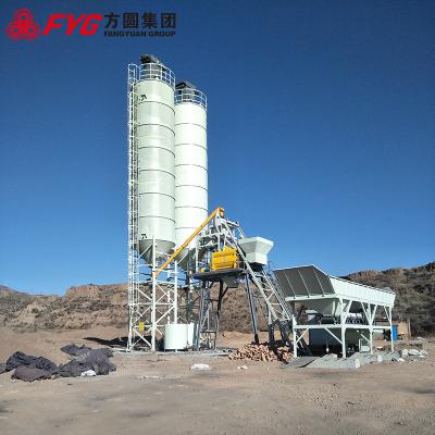 China Preformed factory 50m3/h concrete batching and mixing plant price Te koop