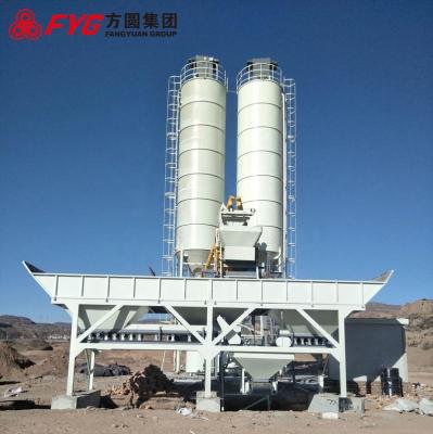 China Mobile Concrete stationary beton mixing  batching plant HZS50 Te koop