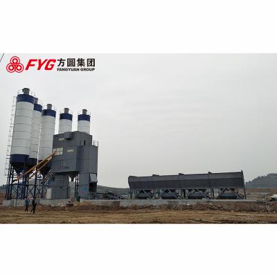 China Hot Saling Hzs180 Macon Wet Ready Mixed Portable Concrete Batching Plant Te koop