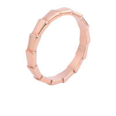 China FASHIONABLE Korean New Arrival Design Stainless Golden Rose Gold Rings Round Jewelry Women Finger Rings for sale