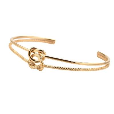 China High Quality Fashion Trend Korean 18k Gold Plated Chain Bracelet Design Jewelry Stainless Steel Bracelet for sale