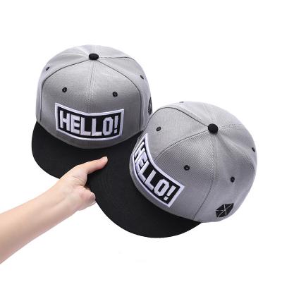 China 100% Snapback Plain Snapback Hat 6 Panel Snapback Hat Gray Custom Logo 3d Snapback Hat Gray For Men for sale