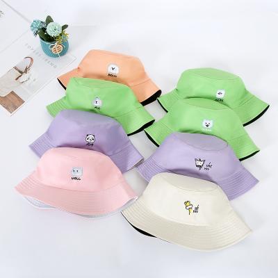 China Daliy Use Two Tone Reversible Fisherman's Hat Double Sided Brim Bucket Hat Basin Hat Embroidery Wide Outdoor Travel for sale