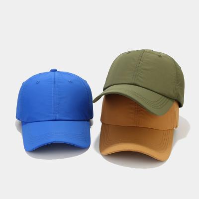 China JOINT Manufacturer 6 Panels Summer Quick-drying Sports Cap Thin Waterproof Hat Cap Running Breathable Baseball Cap for sale