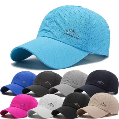 China breathable & New Waterproof Summer Baseball Hat Mesh Travel Quick Dry Adult Breathable Outdoor Baseball Cap for sale