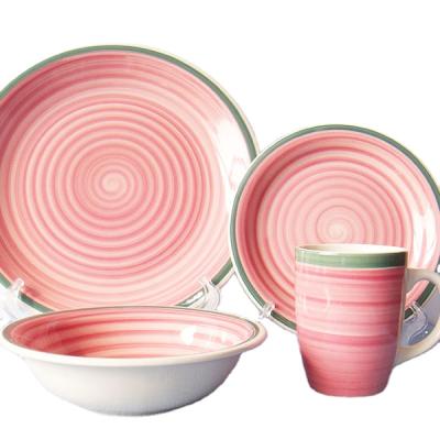 China Sustainable Oven Safe Ceramic Dinnerware Sets For Wedding , Restaurants Casual Handmade Dinner Sets With Ceramic Dishes for sale