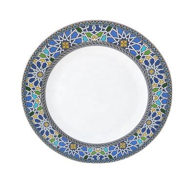 China Viable Wholesale High Quality Cheap Decal Bone China Dish For Household And Restaurant for sale