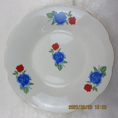 China Porcelain decal 9 viable soup plate for sale