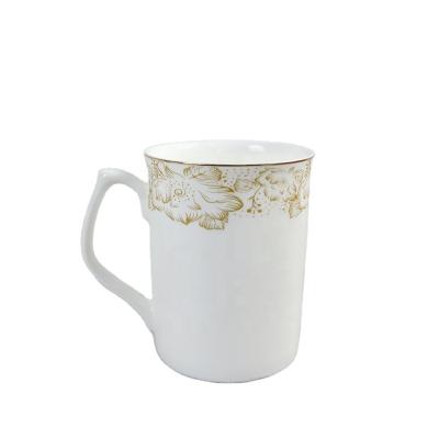 China New Viable Bone China Mug Custom LOGO Ceramic Factory Delivery 6 Cups One Color Box Coffee Mug for sale