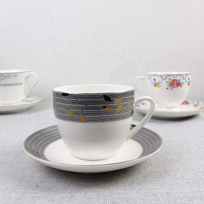 China Turkish Luxury Tea Cup New Viable Tea Saucers Afternoon Tea Cup With Color Box for sale