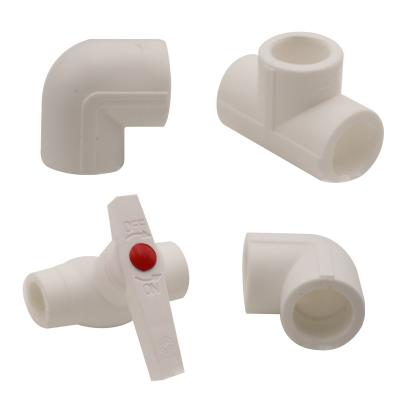 China High quality cooling circuit ppr water supply plastic male and female socket injection copper insert ppr pipe fittings for sale