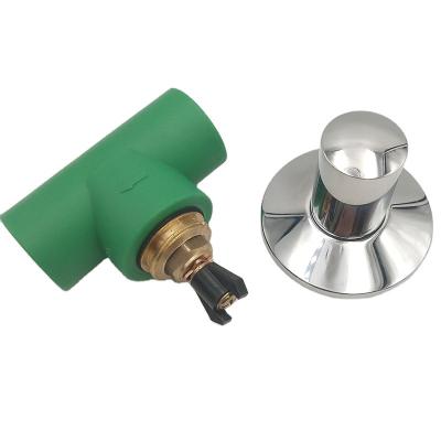 China Water Supply PPR Pipe Fitting Stop Valve With Chrome Handle for sale