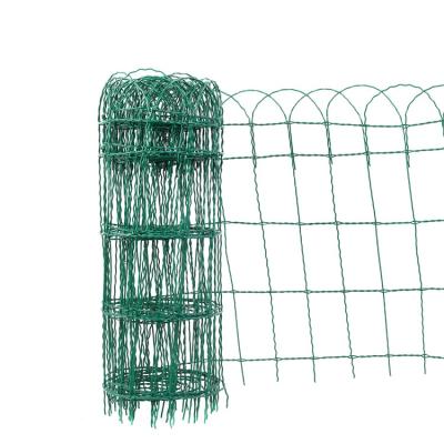 China Easily Assembled PVC Coated Welded Garden Lawn Border Edging Fence for sale