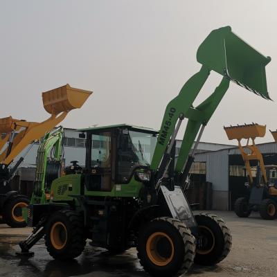 China Hotels Luzun Backhoe 1.5T Handheld Loader Backhoe Small Digger and Front Loader LZ-32-1.5T for sale