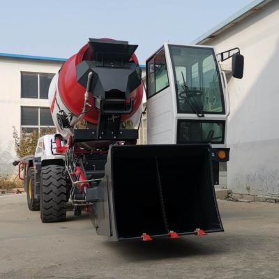 China Hotels New Design For 1.6cbm 1.8cbm Self Loading Concrete Mixer Truck LZ1800 for sale