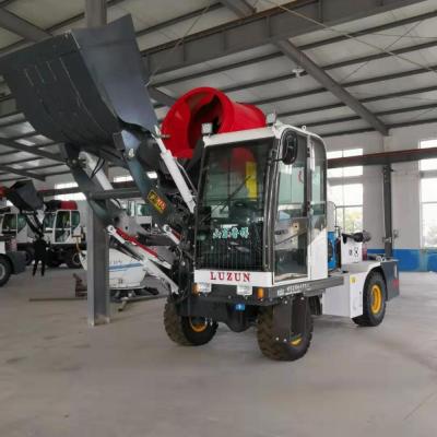 China Construction worksÂ   LUZUN 2.0 Cubic Meter Automatic Cement Concrete Mixer Truck for sale