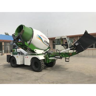 China Construction worksÂ   Luzun self loading concrete mixer truck 2.6M3 / cement mixer truck with air conditioning for sale