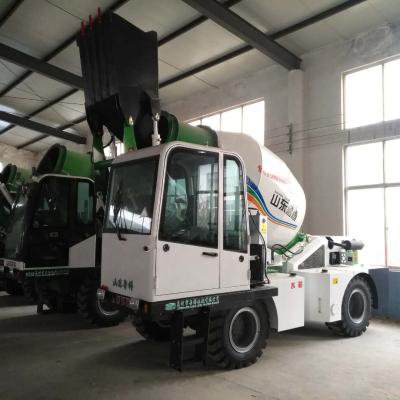 China LUZUN Hotels Factory Price 3 Cubic Meter Self Loading Cement Concrete Mixer Truck for sale