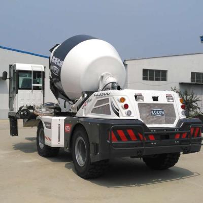 China Construction worksÂ   Brand New LUZUN Design LZ3500 Mobile Self Loading Concrete Mixer Truck 3.5cbm for sale