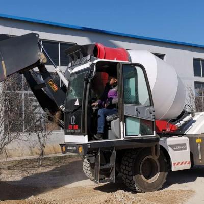 China Construction worksÂ   LUZUN brand 3.5cbm new design LZ3500 cement mixer truck for sale/self loading concrete mixer truck for sale