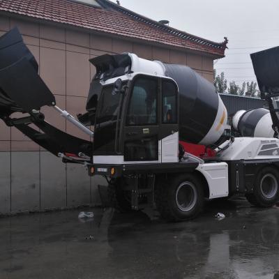 China Movable Swivel Seat 3.5 CBM Swivel Seat Self Loading Concrete Mixer Truck Model LZ3500 for sale