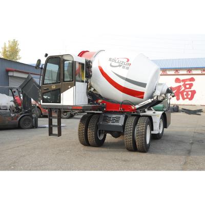 China Construction worksÂ   LUZUN 3.5cbm self loading concrete mixer truck for sale