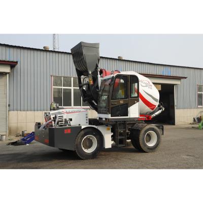 China Construction worksÂ   LUZUN Small 3.5 Cubic Meter Automatic Feeding And Discharging Mobile Self Loading Mobile Concrete Mixer Truck for sale