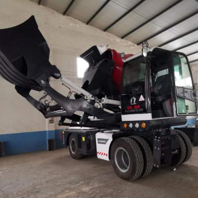 China Construction worksÂ   LUZUN 3.5cbm Diesel Concrete Mixer / Self Loading Mobile Mixers For Highway Engineering for sale