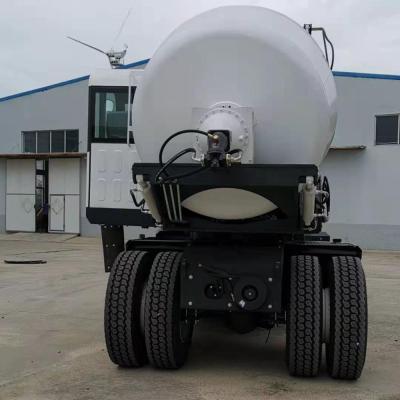 China Construction worksÂ   LUZUN 3.5 CBM Concrete Mixer Truck With Loader For Construction for sale