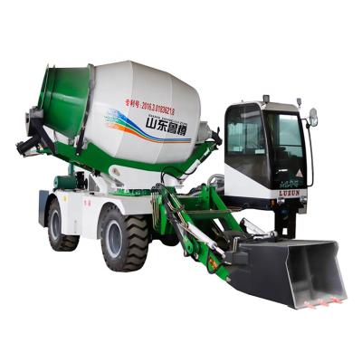 China Luzun Brand Hot Sale Cheap Price Four Wheel 3.5 Cubic Meter Concrete Mixer Truck 600L for sale