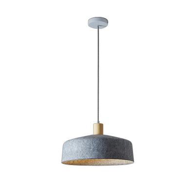 China Modern Pet Felt Molded Gray Felt Weave Lamp Shade Pendant Lights Us Au Nz Market for sale