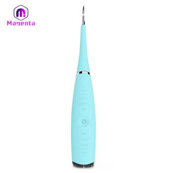 China Rechargeable Sonic Dental Calculus Remover Machine Skin Revitalizer Factory Price Dental Scaler Stain Remover Brush for sale