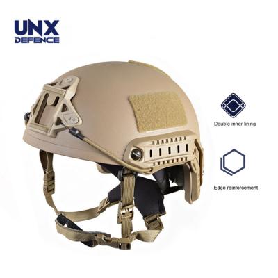 China Safety Matte Nij Iiia Level Spua Anti Glare Coating High Cut Ballistic Helmet With Chin Strap, Suspension And Protection System for sale