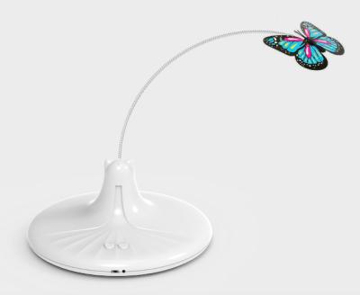 China 2020 New Design Butterfly Swing Interactive Electric Rotating Bouncing Motion Cat Toy Viable for sale