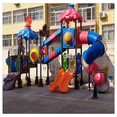 China Amusement Park Kids Large Outdoor Playground Equipment Slides For Sale for sale