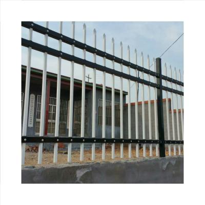 China No Fading Modern Low Price Zinc Steel Metal Fence For Buildings Garden Fencing for sale