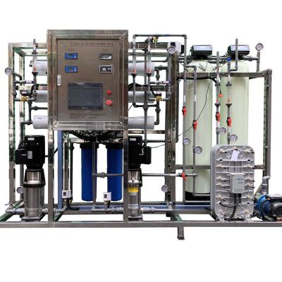 China Ultra-pure Hotels Water Reverse Osmosis Water System Plant 250L/H Small Purified Water Treatment Equipment for sale