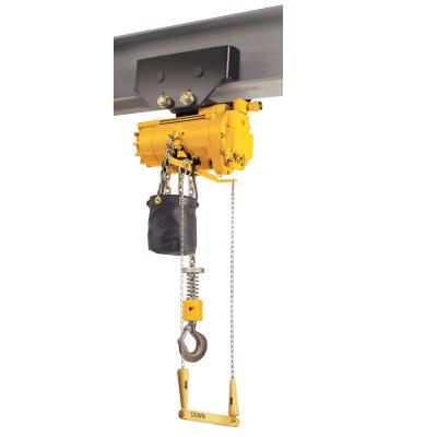 China Building material shops wholesale price yale suspended integrated pneumatic chain hoist 2 ton 300kg 500kg 1 ton 3 ton 5 ton for sale