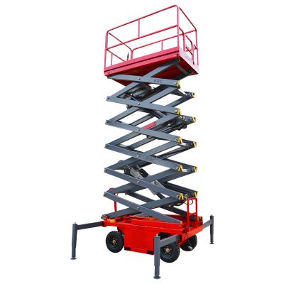 China Advertising Company NEW 6m 8m 10m 12m 14m 2021 Running Hydraulic Lifting Platform / Tracked Scissor Lift for sale