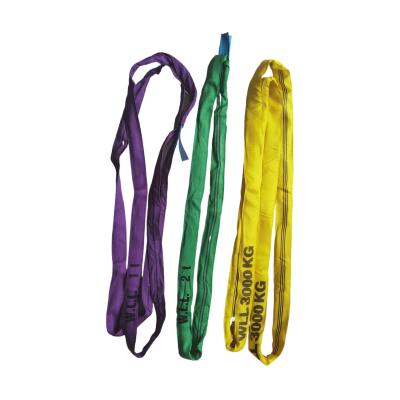 China Flat Slings Heavy Duty Polyester Round Double Sling High Performance RSD Lifting Slings for sale