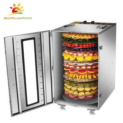 China Stainless steel food Rotate drying machine with 16 trays with CE for sale