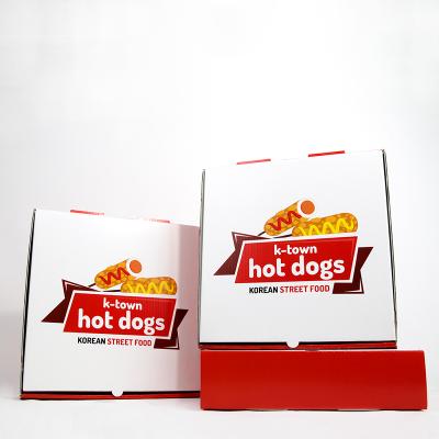 China Wholesale Recycled Customizable Materials Factory Box Food Box Hot Dog Takeout Box for sale