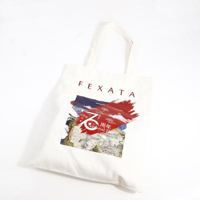 China Recyclable Customized Handbag Covers Custom Printed Logo Cotton Tote Bag Cheap Canvas Tote Shopping Bags for sale