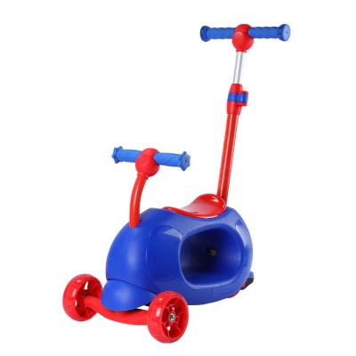 China Good cheap technology plastic production four in one kids ride kids scooter for sale