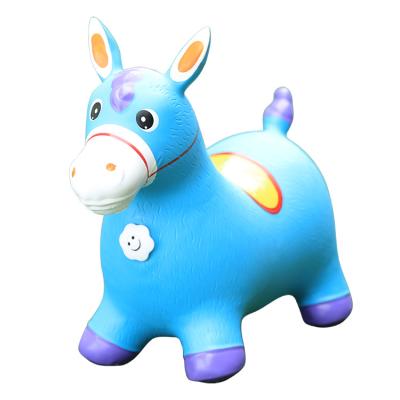 China Toy Factory Wholesale Price Children's Inflatable Game Animal Toy Jumping Horse Toy For Outdoor for sale