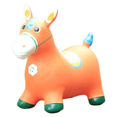 China Hot Selling PVC Inflatable Inflatable Children's Animal Toy Special Horse Jumping Toy for sale