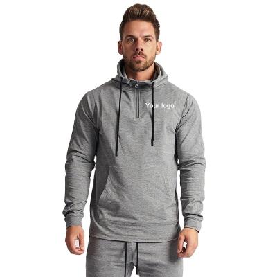 China Wholesale Custom Gym Mens Fitness Anti-wrinkle Sports Hoodies Refine Mens Blank Hoodie for sale