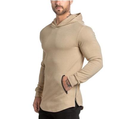 China Wholesale Custom Men's Muscle Fit Hoodie Gym Anti Shrink Logo Size Color Long Sleeve Shorts Mens Hoodies for sale